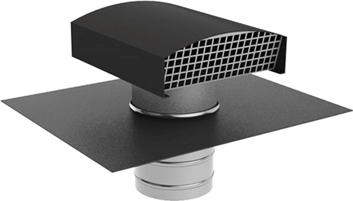 Econox CTM dakdoorvoer Ø 160mm aluminium antraciet met indekstuk