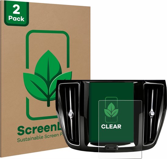 ScreenLeaf - Screenprotector voor Volvo V60 Sensus Connect 2019-2020 - Duurzame schermbescherming Folie Beschermfolie transparant (2 Stuks)
