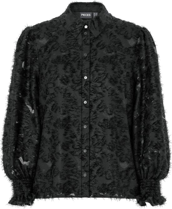 PIECES Pcvilde LS Shirt Noos, Blu di Cachemire, S