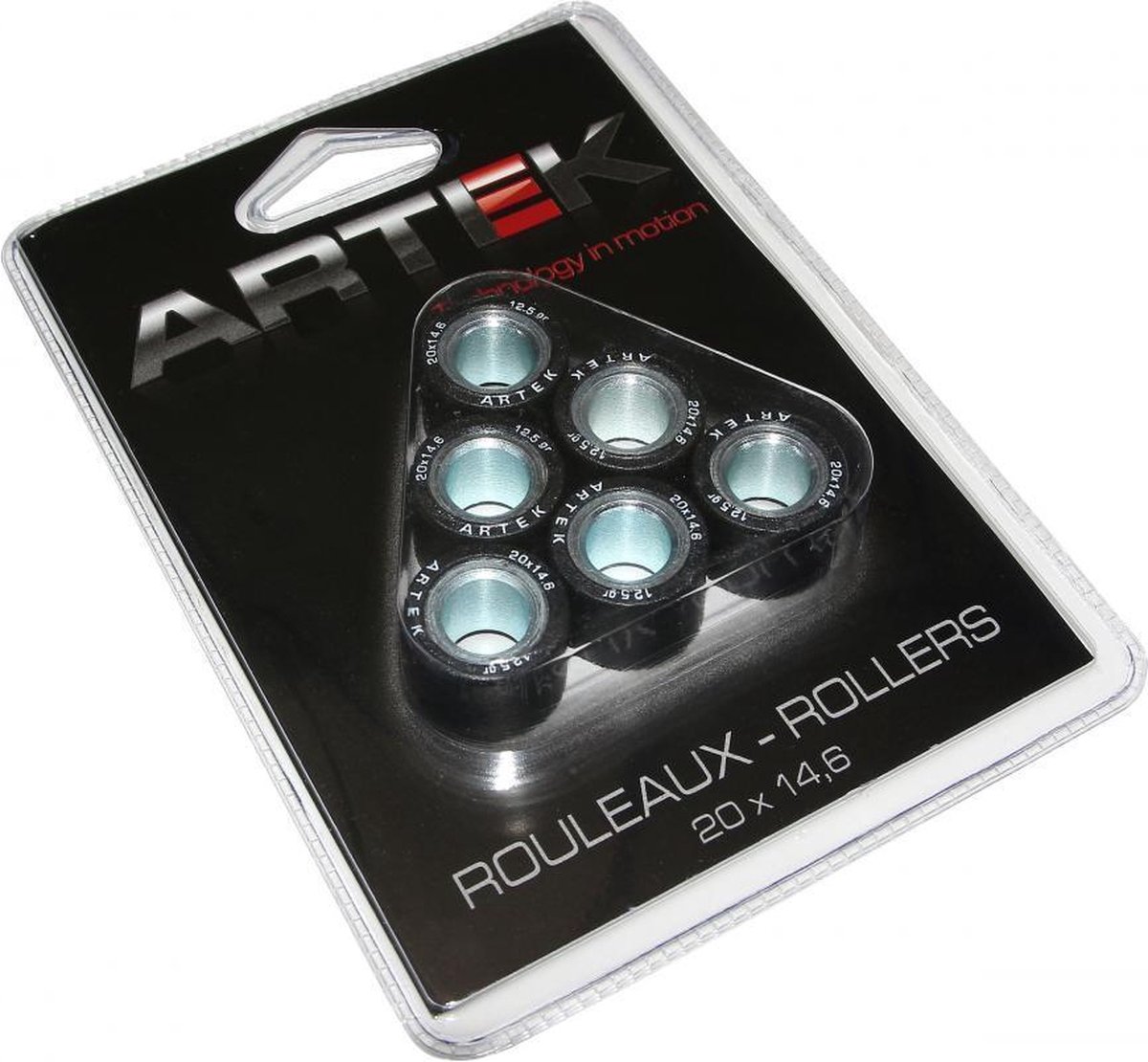 Artek variatorrol voor Honda 125 Pantheon scooter 2003 tot 2020 20x14,6 12,5 g nieuw