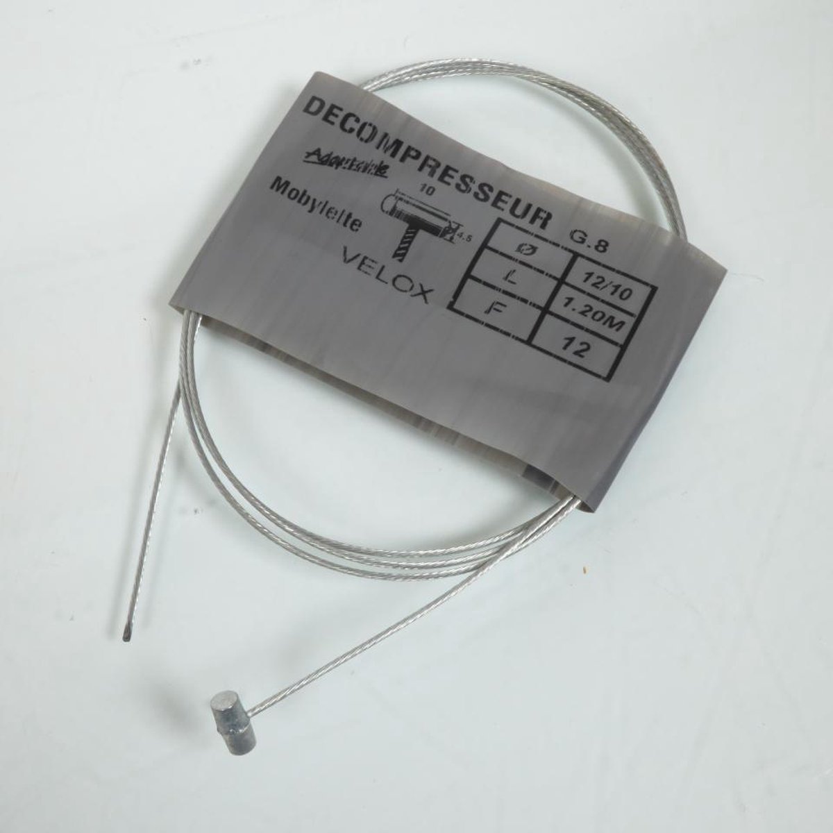 velox kabel of mantel voor bromfiets piaggio 50 ciao 2000 tot 2005 208120b /Ø1,2x1,2m kop 4,5x10 nieuw