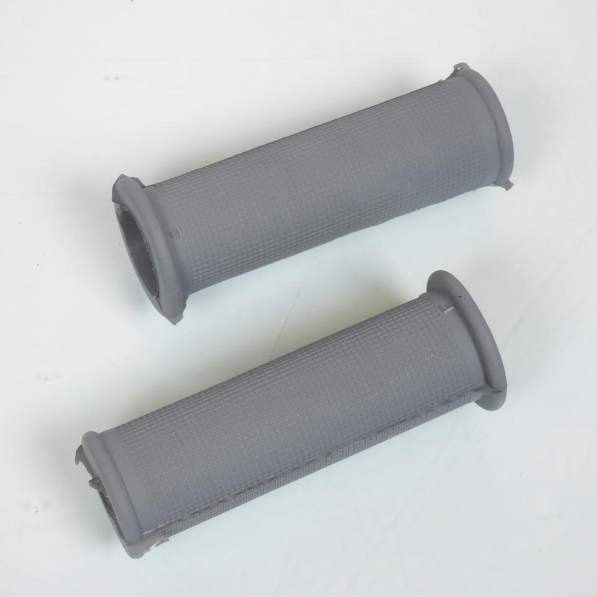 Paire de poignées grise Ø22/24mm 100mm pour mobylette Neuf cyclo cyclomoteur