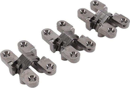 LetCart Verdekte vatscharnier, 4 stuks/verpakking voor meubels, scharnier, messing, houten doos, verborgen vat, 8 mm, 180 graden openingshoek voor sieradenkistjes, geschenkdoos, werkbladen
