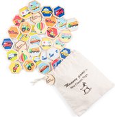 New Classic Toys® Houten Memory Spel met Voertuigen - Geheugenspel voor Kinderen - FSC - Inclusief Opbergzak - Educatief Speelgoed - Vanaf 24 Maanden