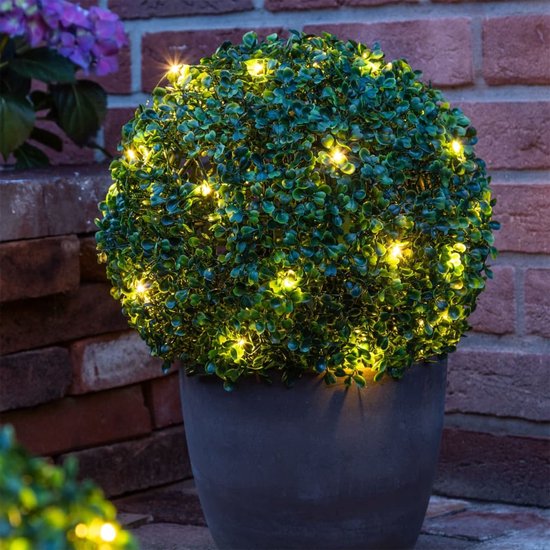 HI Boule de buis artificiel LED ø35 cm