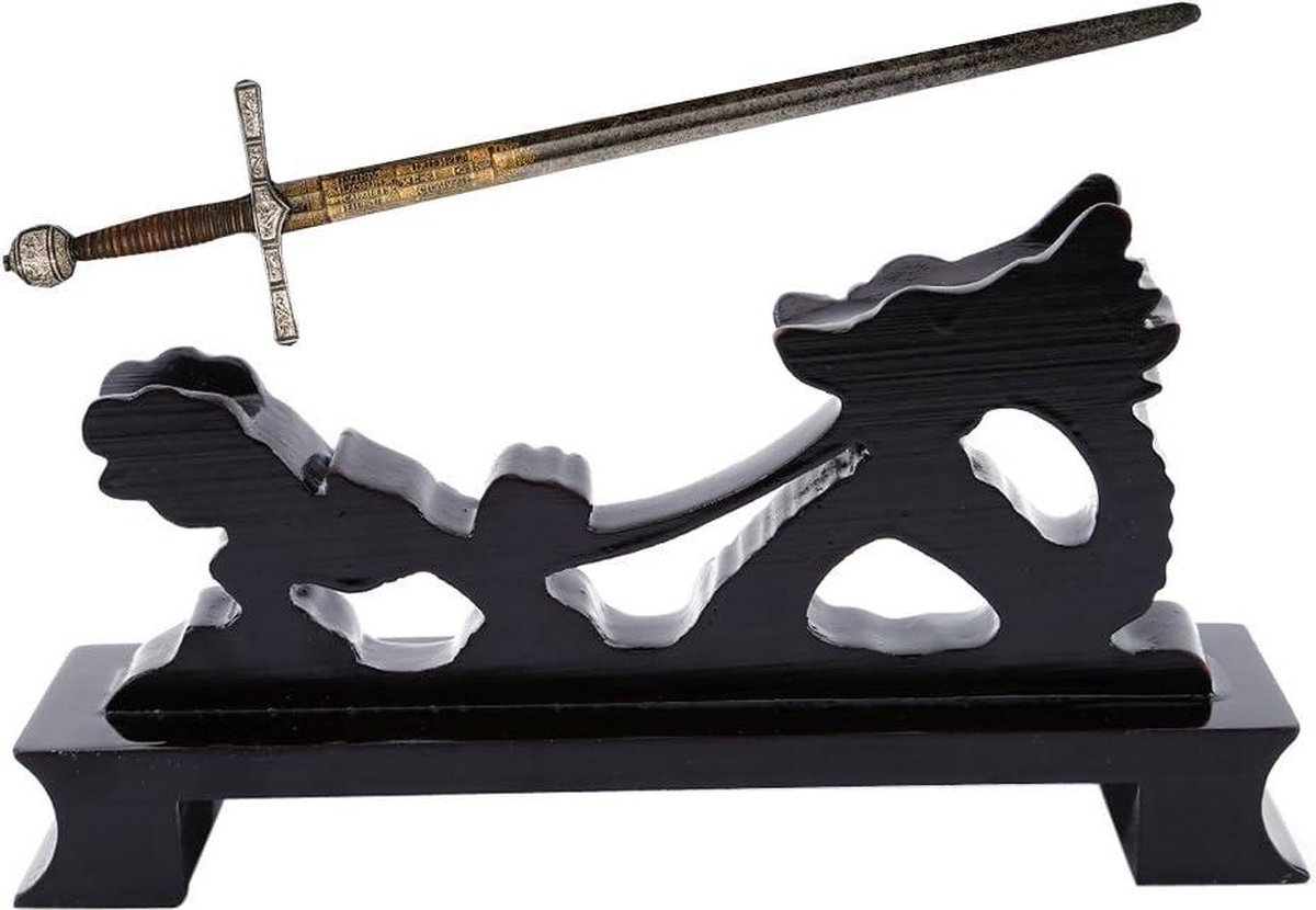 Goedkoopste Standaard voor Katana sabels - Samurai en Ninja - zwart - 30-60 cm