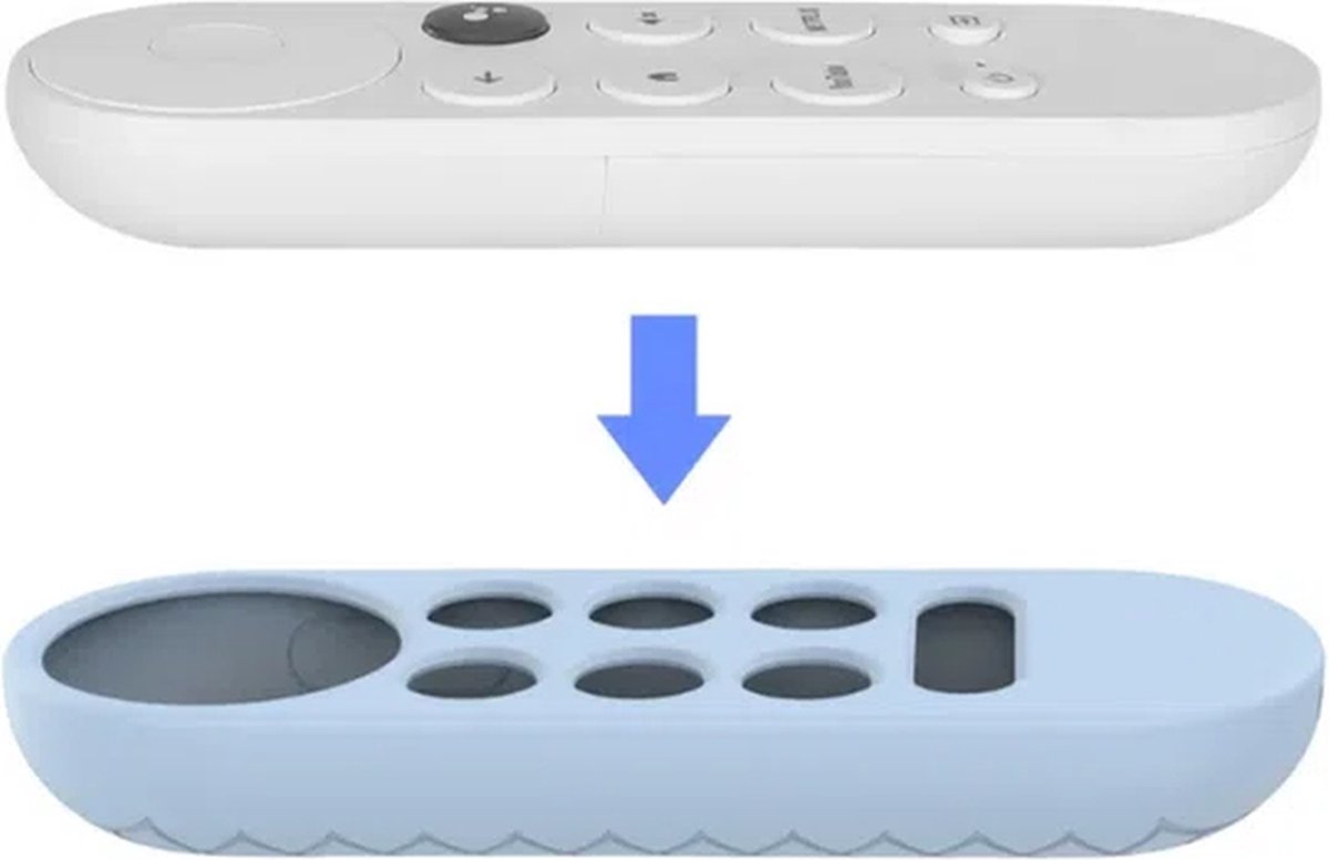 Knaak Luxe Soft Case Cover - Siliconen Hoesje Geschikt voor Google Chromecast (2020) - Wit