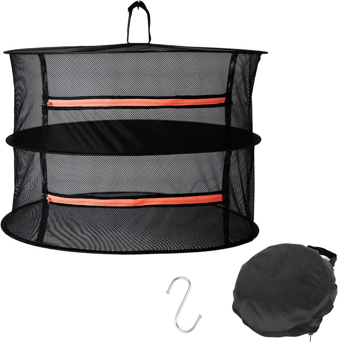 Goedkoopste Goodivery ® Drogenet voor Kruiden met 2 Lagen, Opvouwbaar en Ruim voor Binnen en Buiten Gebruik