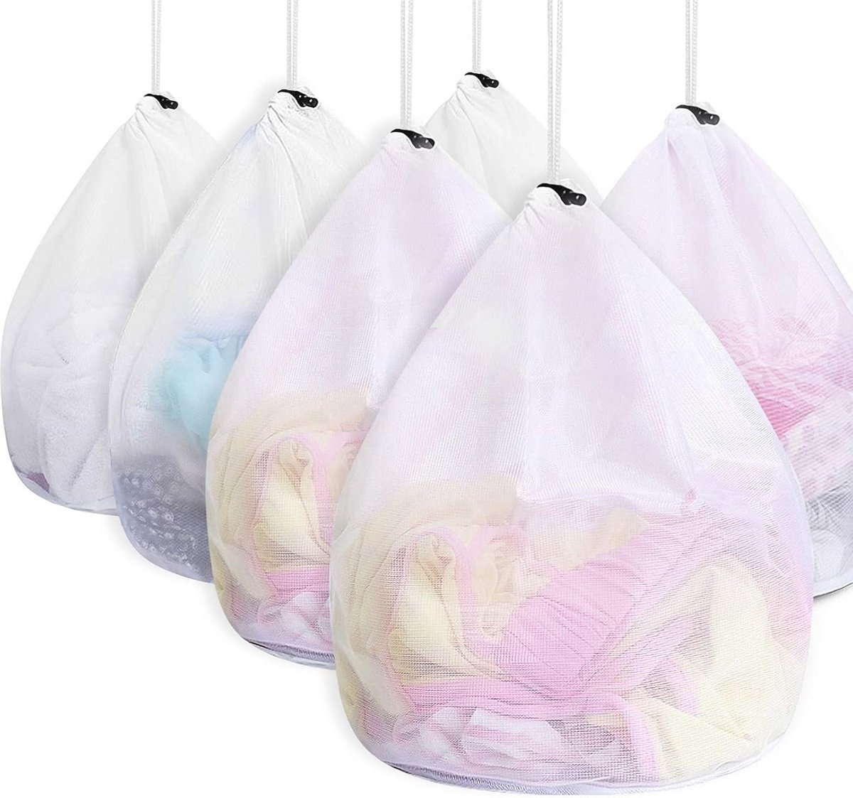 Goedkoopste Waszakken voor de wasmachine - 6 Stuks Herbruikbare Netzakken voor Extra Bescherming van Kleding