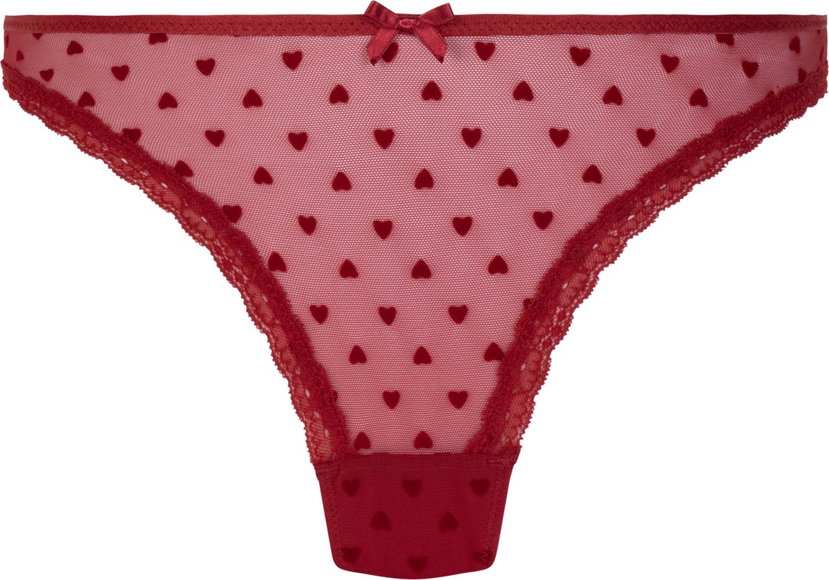 Hunkemöller Dames Lingerie String Phoebe - Rood - maat S