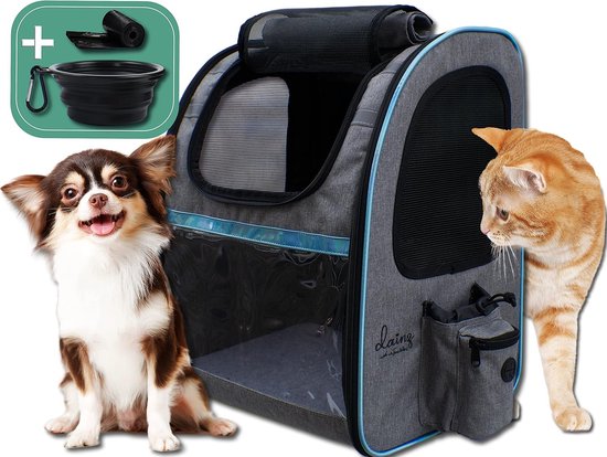 PETCUTE Hondenrugzak, hondenrugzak voor kleine honden, kattenrugzak
