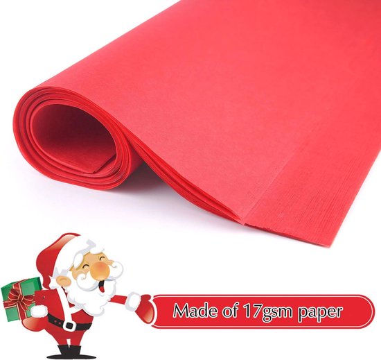 FEPITO 100 Blatt weißes Seidenpapier Weihnachten weißes Geschenkpapier für Weihnachten Ostern Valentinstag Geschenke Basteln (14 x 20 Inch