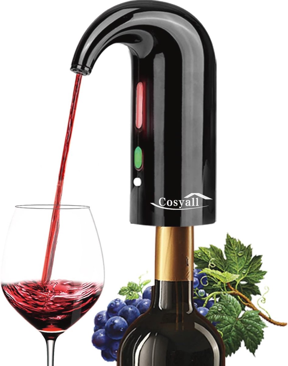 Elektrische Wijndispenser met Karaf - Slimme Automatische Wijnbeluchter voor Feest en Gezelligheid