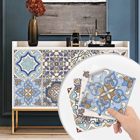 M MOFIT 3D baksteen marmeren tegelsticker, zelfklevende wandpanelen voor keuken, badkamer, decoratie, pel-en-plak tegel waterdicht (beige, 10 vellen