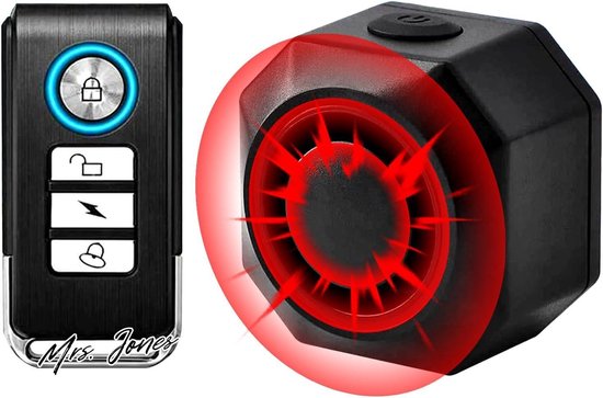 Mrs. Jones Fietsalarm Oplaadbaar Draadloos Waterdicht Afstandsbediening Motoralarm - Eenvoudige Installatie Motorfiets .