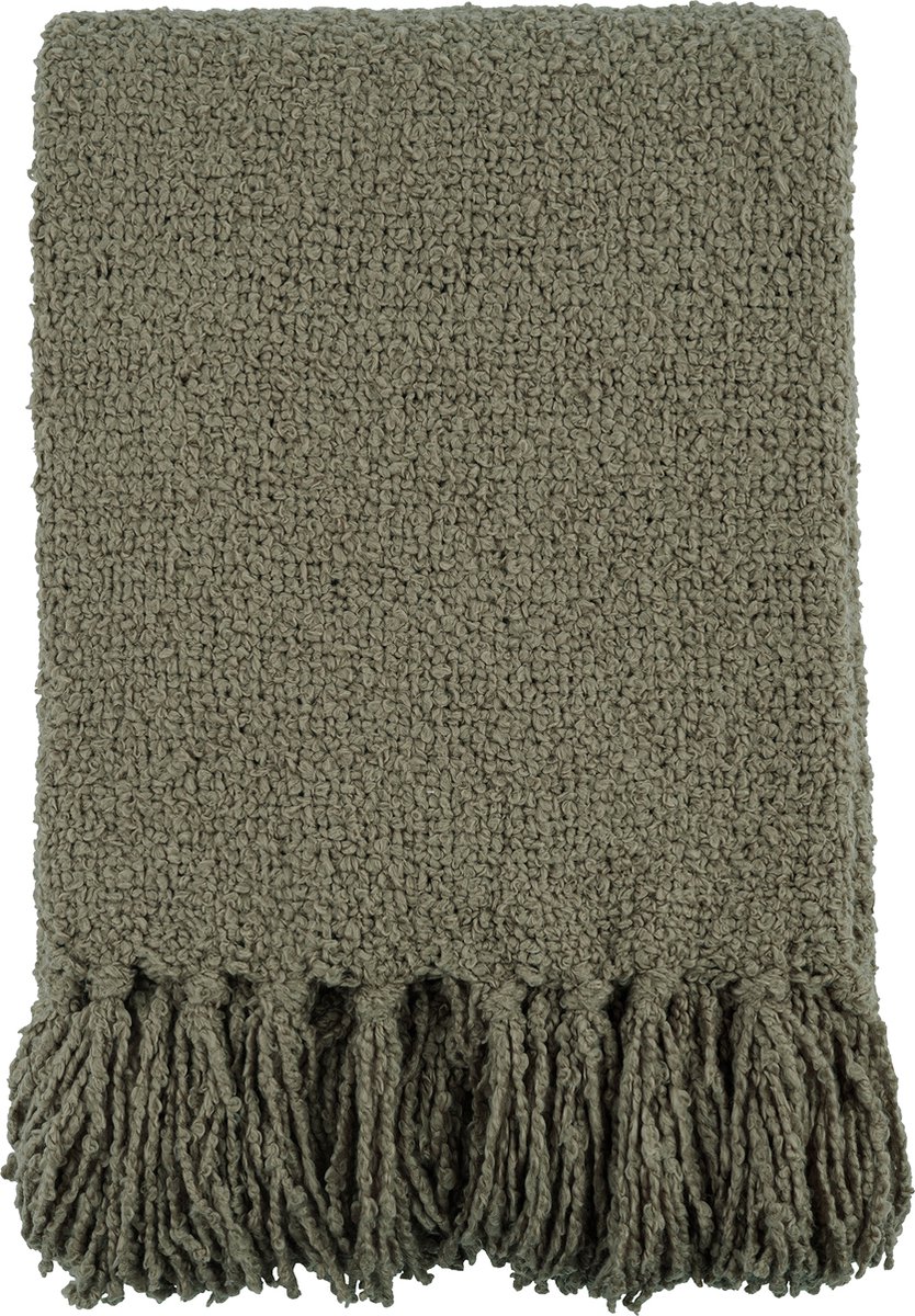 Lichtblauwe plaid katoen | Grand foulard