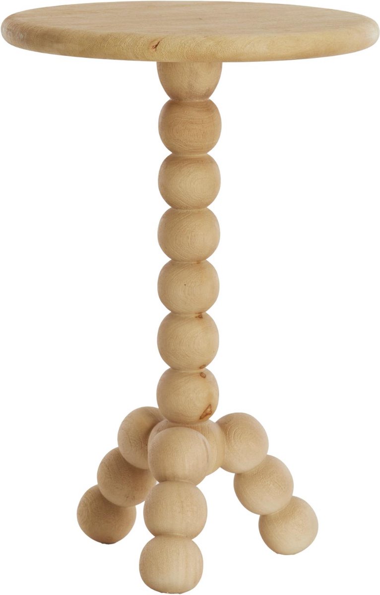 Bijzettafel Veglio - Naturel - Ø35cm - Modern