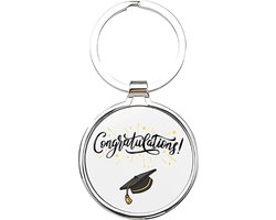 Akyol - gefeliciteerd met je diploma Sleutelhanger - Diploma - geslaagden - geslaagde - diploma - diploma uitreiking - certificaat behaald - gefeliciteerd met je diploma - afgestudeerd - 4 x 7,5 CM