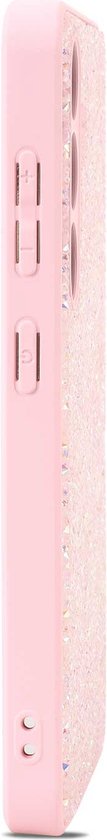 Casemania Coque pour Samsung Galaxy A16 - Rose - Diamant Glitter Back Cover