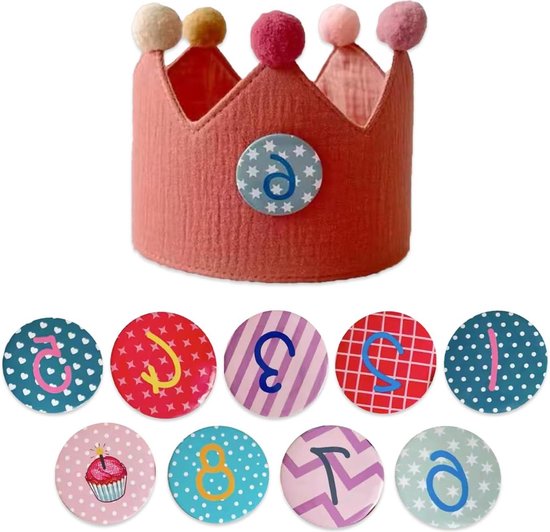 Capaneus 3 feestspeelgoed voor kinderen, 3 jaar, kroon, verjaardag, meisjes, 3 jaar, verjaardagsdecoratie, kroon, prinses, meisjes