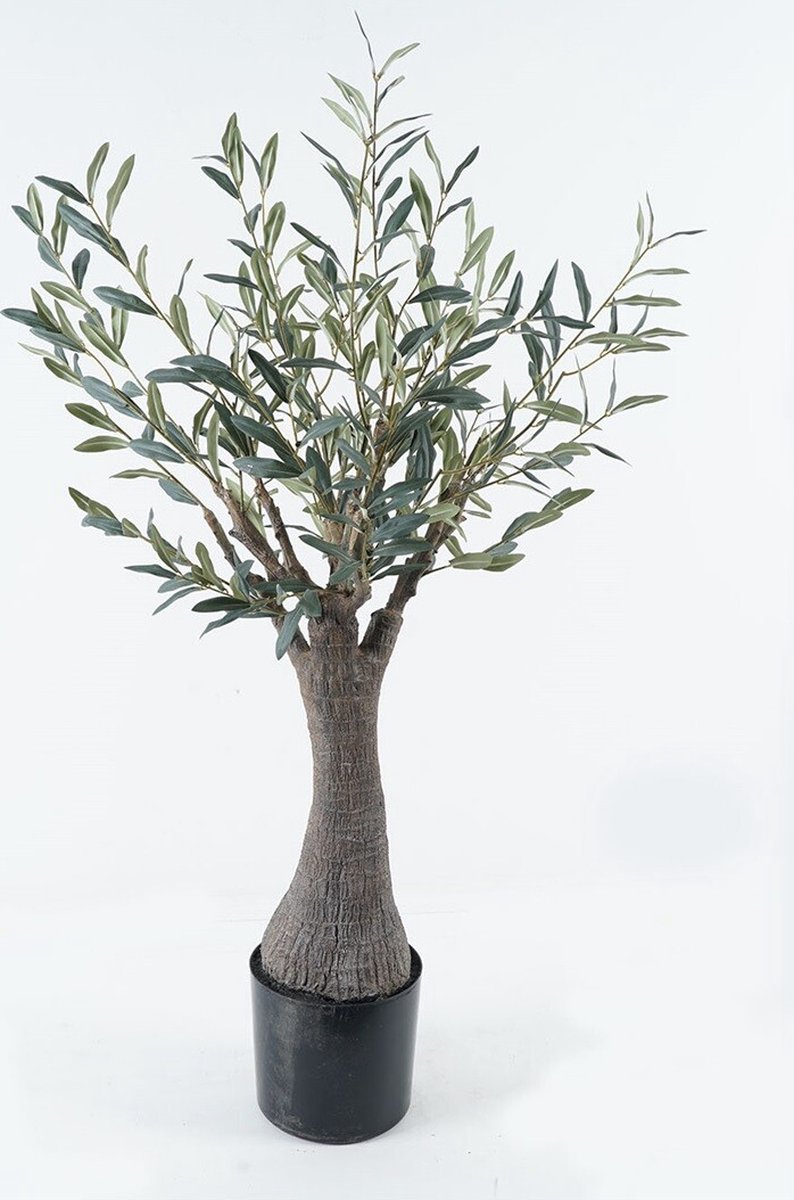 Homebound by Kolony HomeBound by KY | Kunstplant olijf met dikke stam 115cm | kunstplant Groen