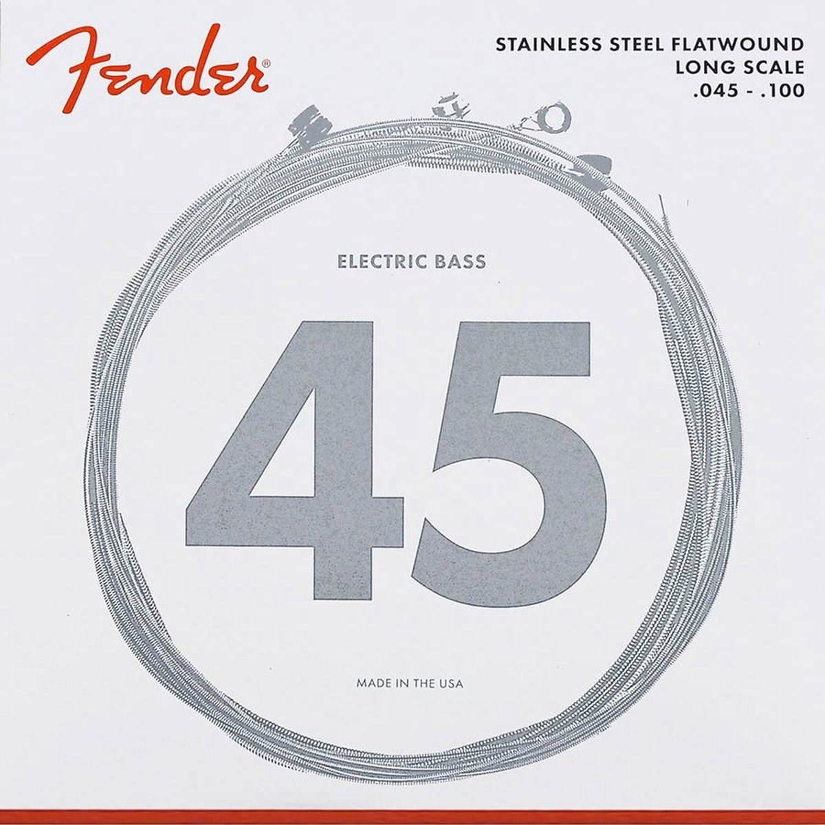Fender F-9050L Bassnaren Set Stainless Steel Flatwound Light Long Scale (045-100)