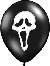 PARTYDECO - 6 Scream ballonnen - Decoratie > Muur-, deur- en raamdecoratie