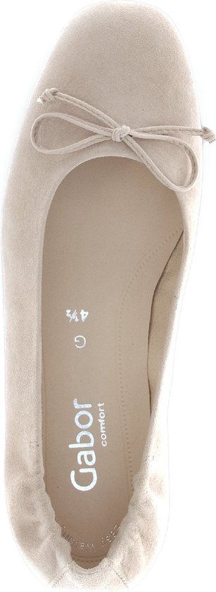 Gabor 62.611.33 - ballerine femme - beige - taille 37,5 (EU) 4,5 (UK)