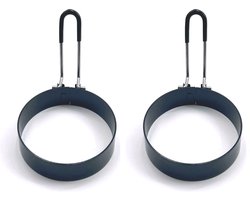 Scoby - Ei Vorm - Eier Bakvorm - RVS - Perfect Rond Eitje - Bakvorm - Rond - 2 Stuks