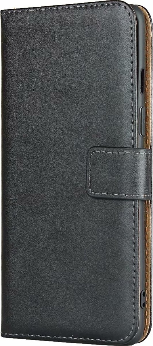 Mobigear Telefoonhoesje geschikt voor Samsung Galaxy A41 Hoesje | Mobigear Business Bookcase Portemonnee | Pasjeshouder voor 2 Pasjes | Telefoonhoesje voor Pinpas / OV Kaart / Rijbewijs - Zwart