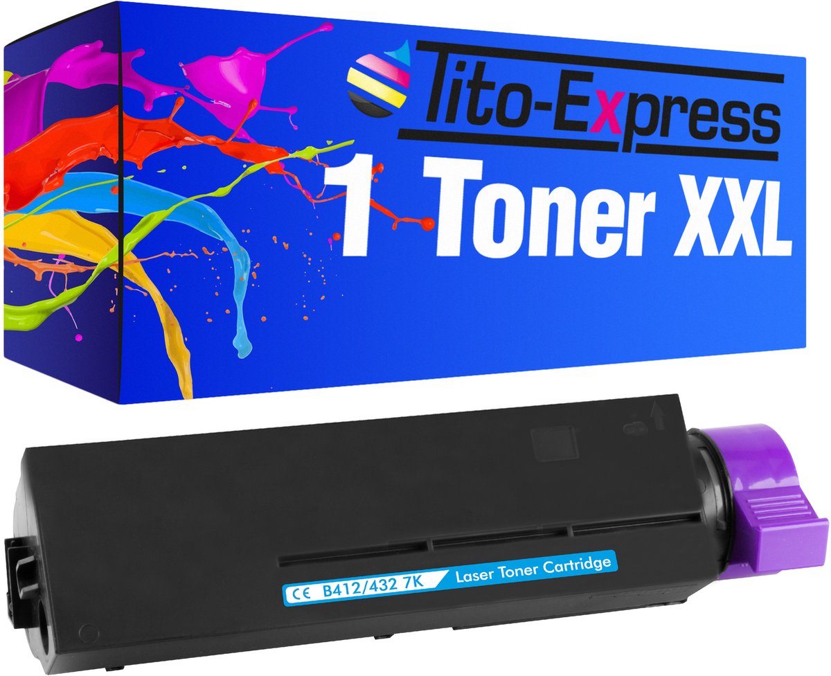 PlatinumSerie® 1 toner inhoud alternatief voor Oki B412 45807106 XXL black 7.000 pagina's XXL