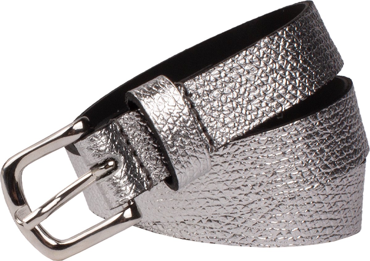 Legend Dames - Leren riem - Zilver - 95cm