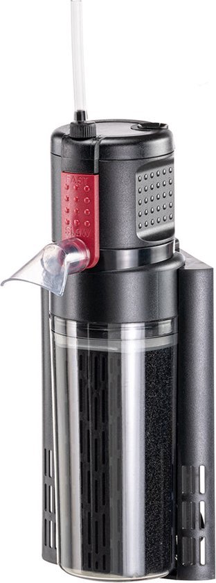 Ferplast - Crystal 150 - 2-traps Binnenfilter - Ø 6,6 x 23,5 cm - 10 W - 650 l/u - voor aquaria van 80 tot 150 liter