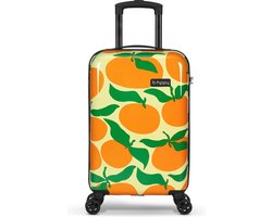 BHPPY Handbagage koffer 53x35x20cm - Handbagage trolley 33L - Veilig Cijferslot - Orange