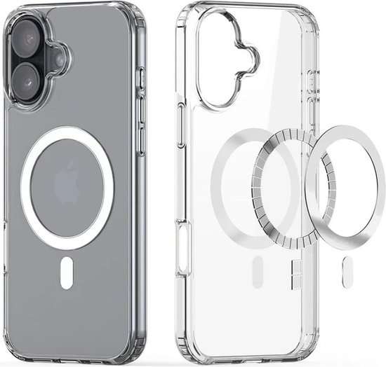 Casify Coque transparente adaptée à la coque MagSafe iPhone 16 Plus - Transparente