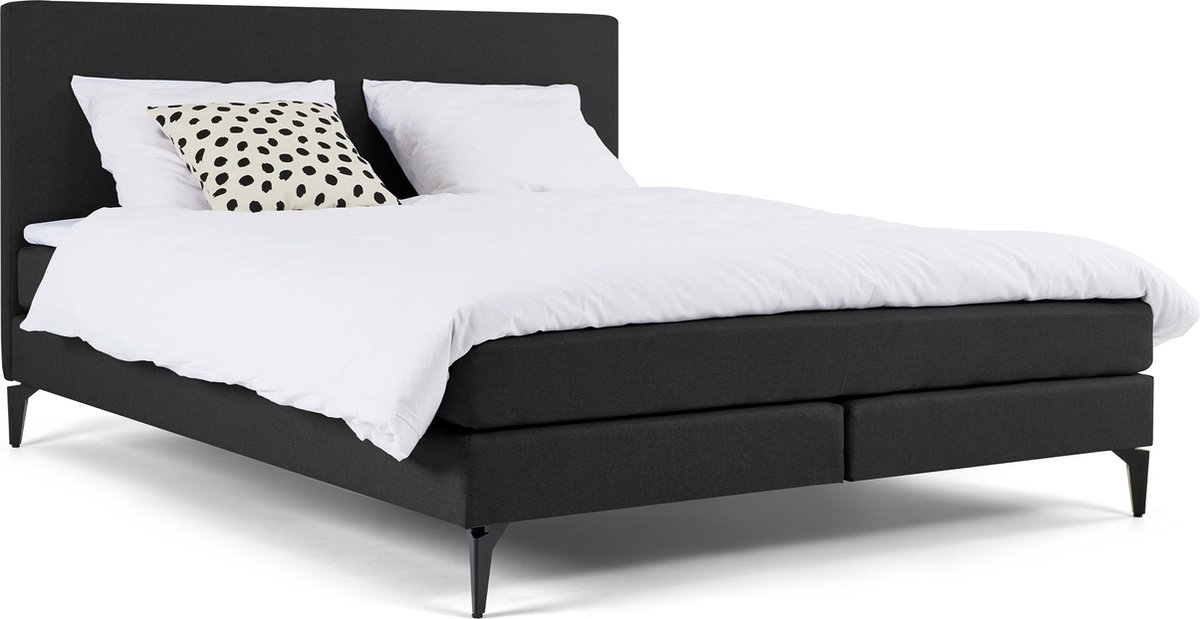 Maxi Boxspring Cisano - 120 x 200 cm - dark grey