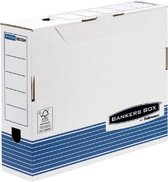 Bankers Box archiefdozen System A4 80 mm wit blauw 10 stuks