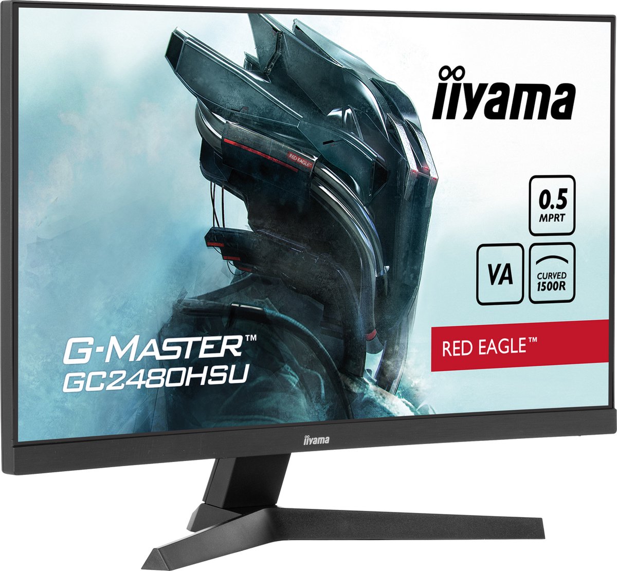 iiyama G-Master Red Eagle GC2480HSU-B1 gaming monitor 180 Hz, HDMI, DisplayPort, USB, Audio, Adaptive Sync