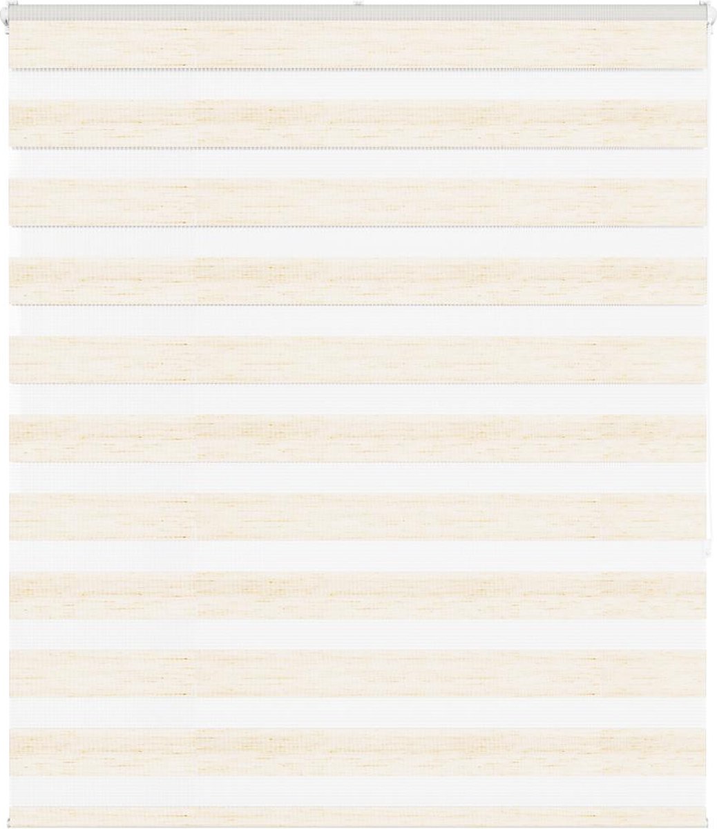 vidaXL - Zebra - rolgordijn - 105x150 - cm - stofbreedte - 100,9 - cm - marmerbeige
