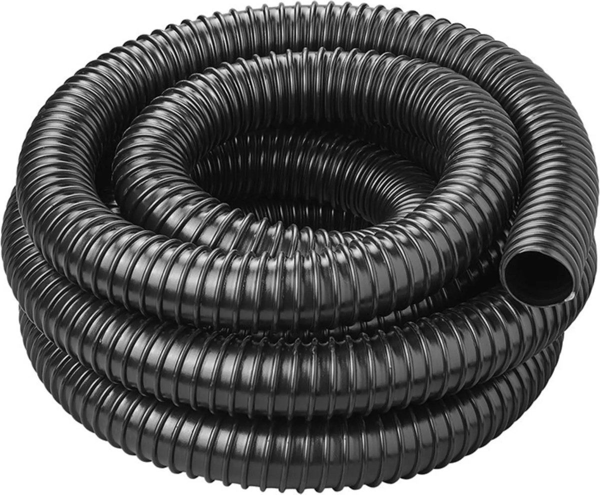 ProPlus Afvalwaterslang - 5 m - Afwatering - Temperatuurbestendig - Flexibel en Uittrekbaar - ø 40 mm - Voor het Geleiden van Afvalwater vanuit caravans/campers, vijvers en zwembaden - Afvoerkanaal - Zwart