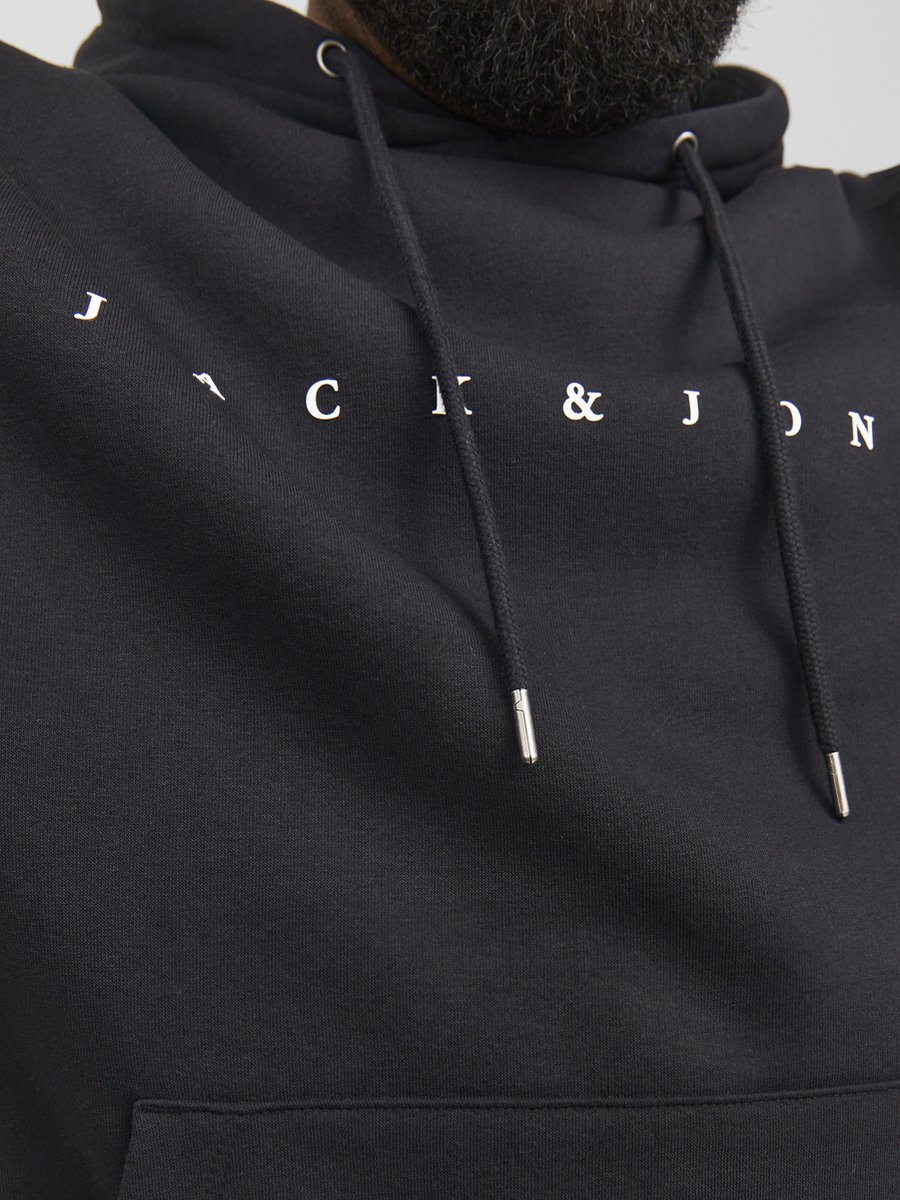 JACK&JONES PLUS - JJESTAR JJ SWEAT HOOD NOOS PLS Heren Trui US3XL — afbeelding 4
