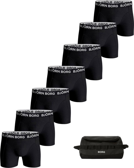Björn Borg Boxershorts met logoband in 3-pack • Indigo • de Bijenkorf
