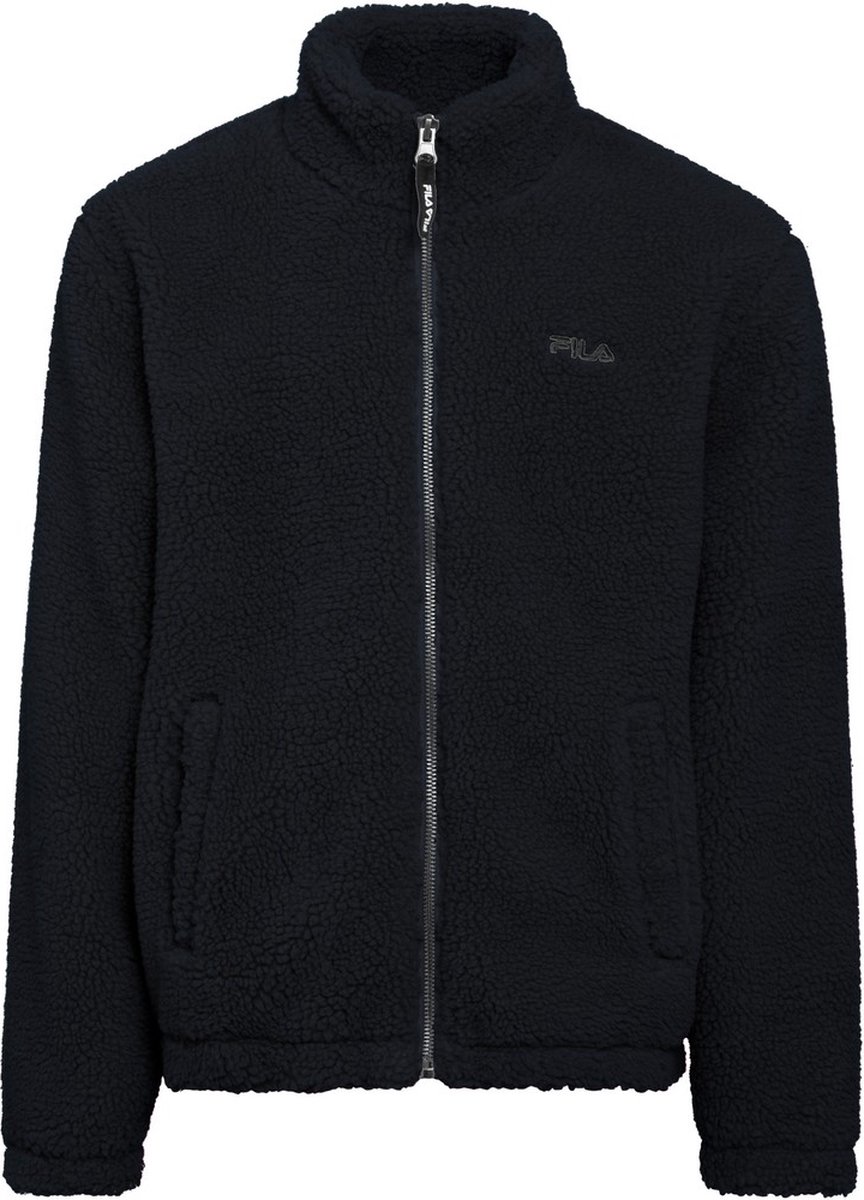 Fila Teens Unisex lichtgewicht jas Bermbach Sherpa Jacket -158/164 Zwart