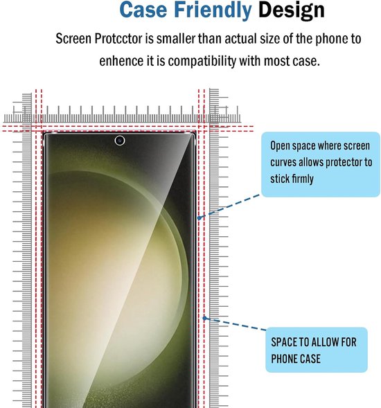 Casemania Hoesje + Glas Geschikt voor Samsung Galaxy S25 Ultra - Zwart - Siliconen Back Cover + 2X Glazen Screenprotector