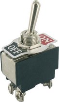 VEXUNGA Tuimelschakelaar, tuimelschakelaar, 2-polig, ronde schakelaar, 6 A, 250 V AC, 10 A, 125 V, 2 klemmen, 2 standen, aan/uit, zwart, inbouwschakelaar, zelfremming, vierkant, rond, voor auto en