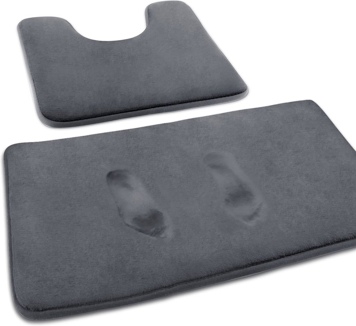 La'Moussawi ® Superzachte Antislip Badmat Set van 2 met Hoog Absorptievermogen voor Badkamercomfort