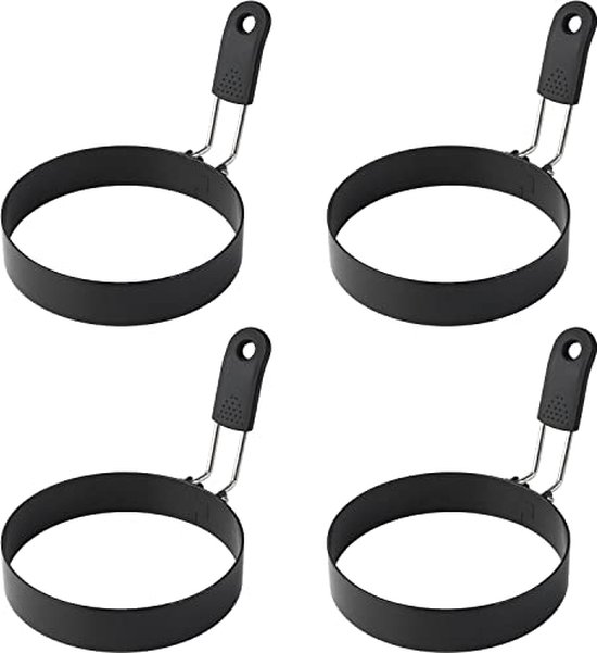 La'Moussawi ® Roestvrijstalen Schuimspanen Set Voor Efficiënt Koken En Frituren 14 Cm En 16 Cm