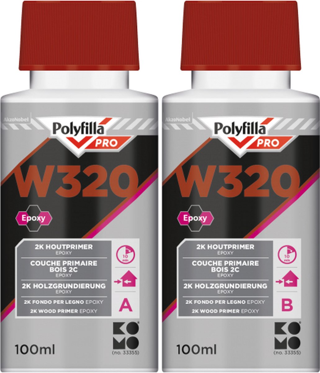 PolyFilla Pro W320 2K Houtprimer Epoxy Set 200 ml