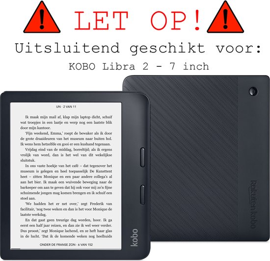 Screenprotector Folie Geschikt voor Kobo Libra 2 Screenprotector Bescherm Folie - Screenprotector Folie Geschikt voor Kobo Libra 2 Screen Protector Screen Cover - 2 Stuks van Smartphonehoesjes.nl — afbeelding 2