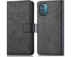 imoshion Hoesje - Geschikt voor Nokia G21, Nokia G11 - Luxe Bookcase - Zwart